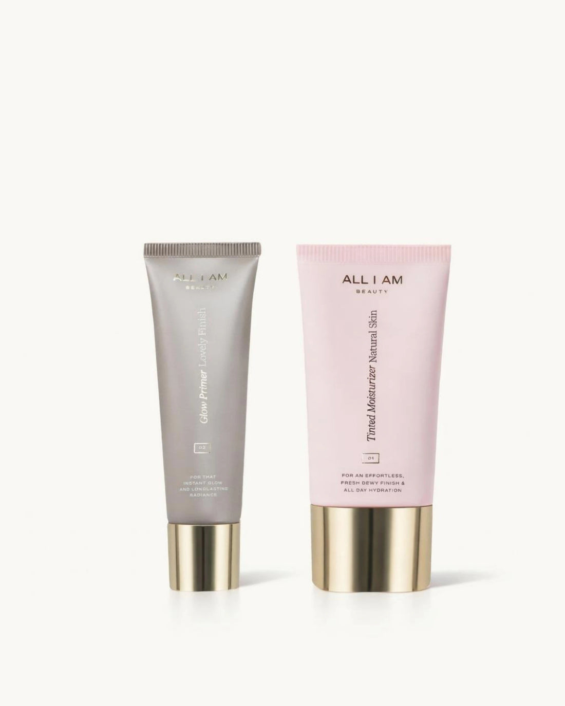 Duo - Glow Primer 01 och Tinted Moisturizer 02